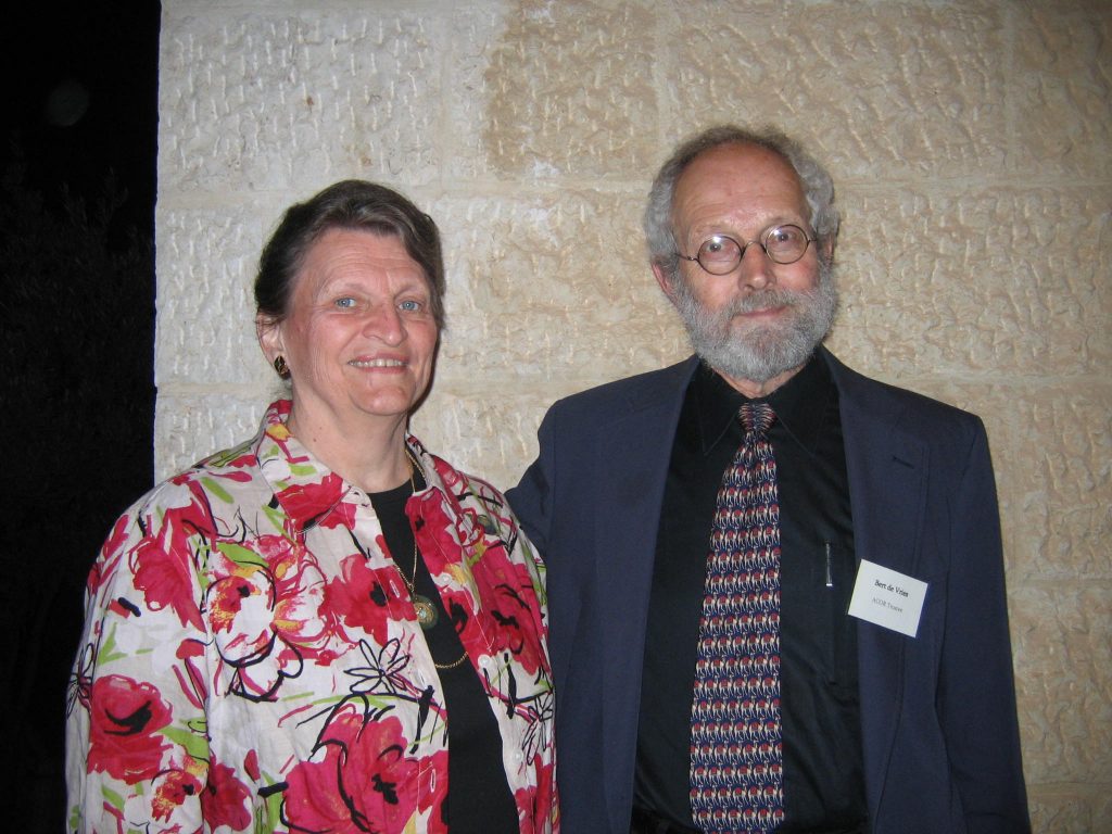 Bert and Sally de Vries at ACOR in 2008