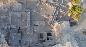 Aerial view of the excavation at Megiddo (2008, Megiddo Expedition)