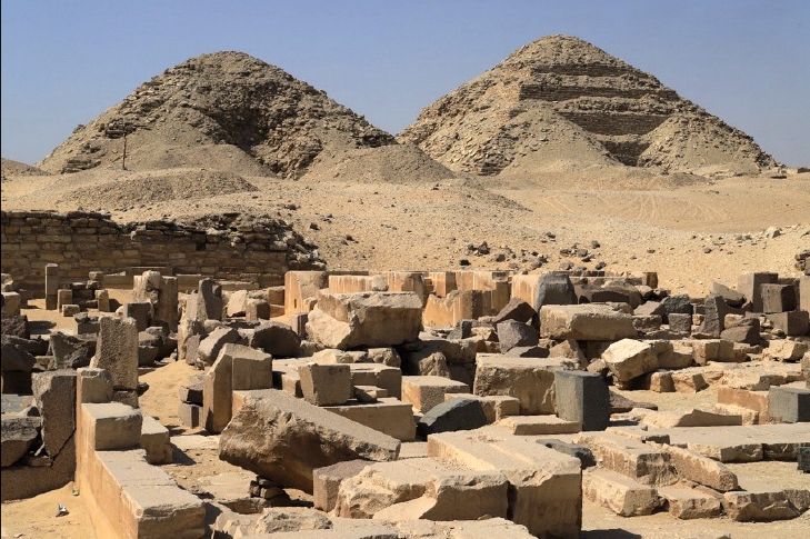 Necropolis at Abusir, Egypt. Photograph courtesy of the Embassy of the Czech Republic in Amman.