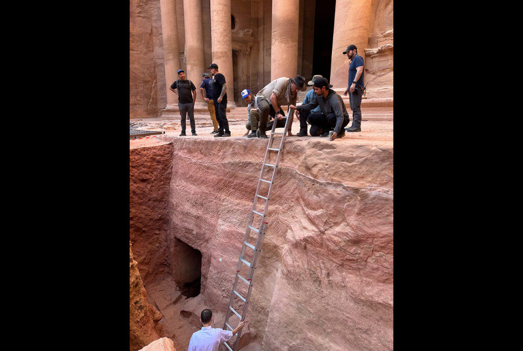 Work at the Petra Treasury, 2024